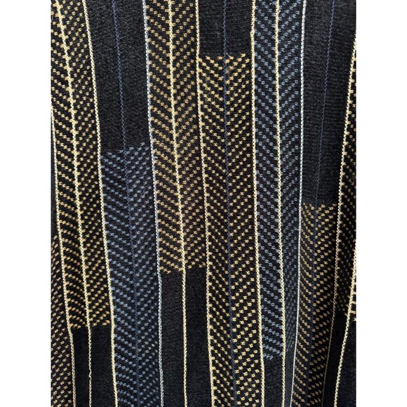 Vintage Tundra Canada Sweater Black Striped Cosby Grandpacore Retro Mens Large L - Picture 4 of 6